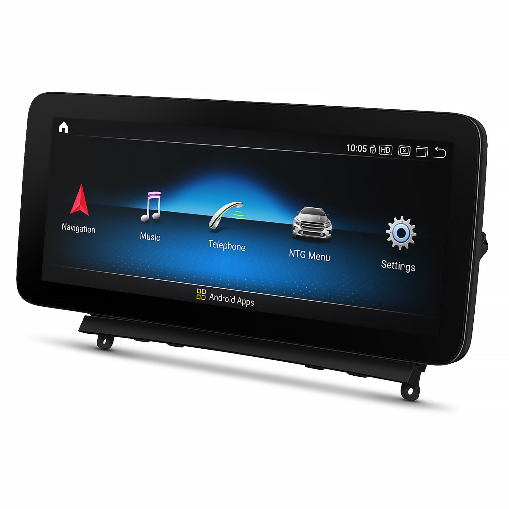 12.3inch Android 12 HD IPS Display for 2007-2010 Mercedes C Class W204 NTG 4, Wireless Apple CarPlay & Android Auto