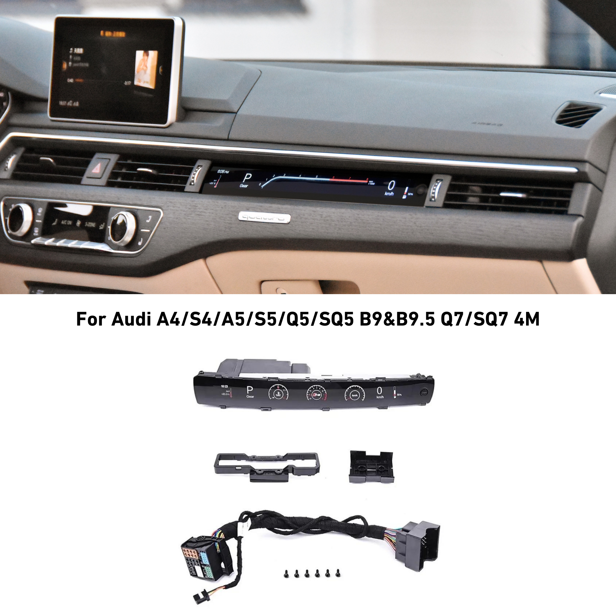 Audi Passenger Sport Display for B9 A4/A5/Q5/Q7 & S/RS Variants