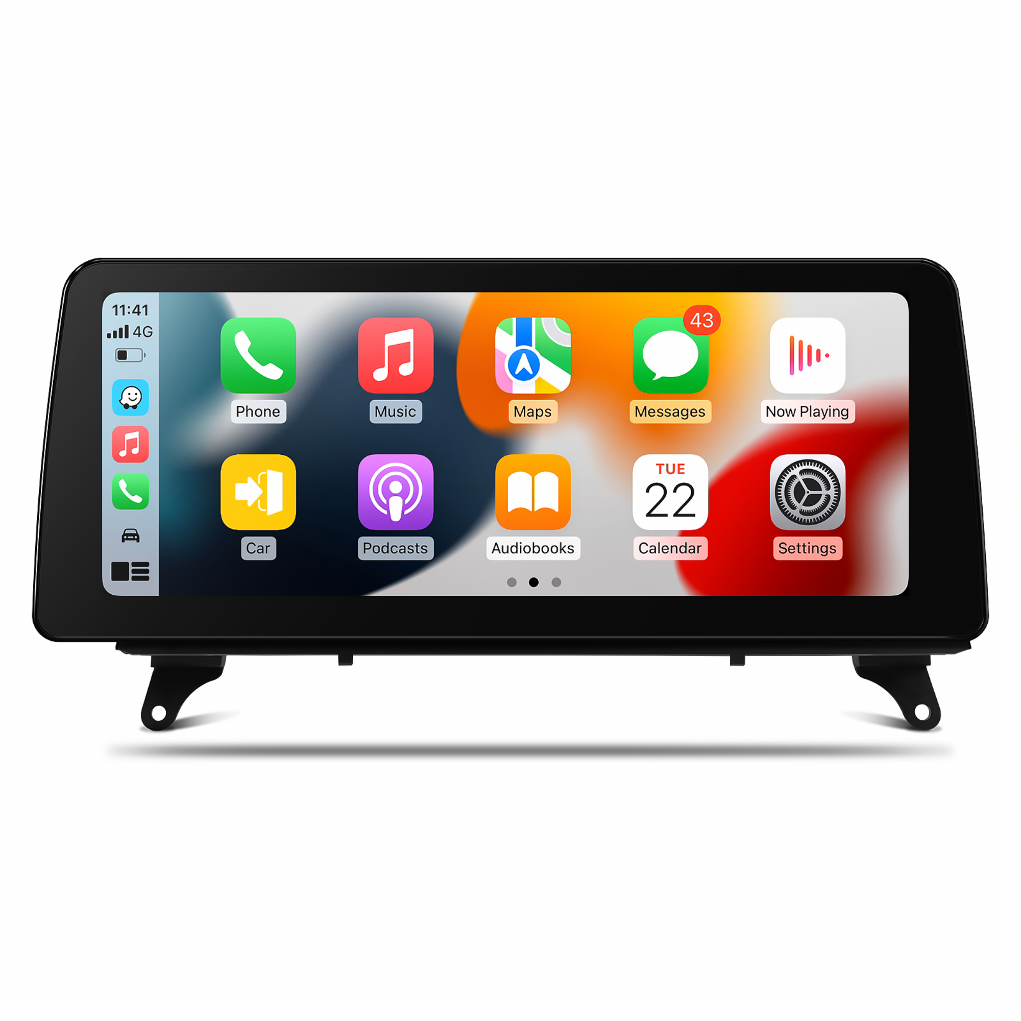 12.3inch Android 12 HD IPS Display for 2007-2013 BMW X5 X6 E70, E71 CCC CIC iDrive, Wireless Apple CarPlay & Android Auto