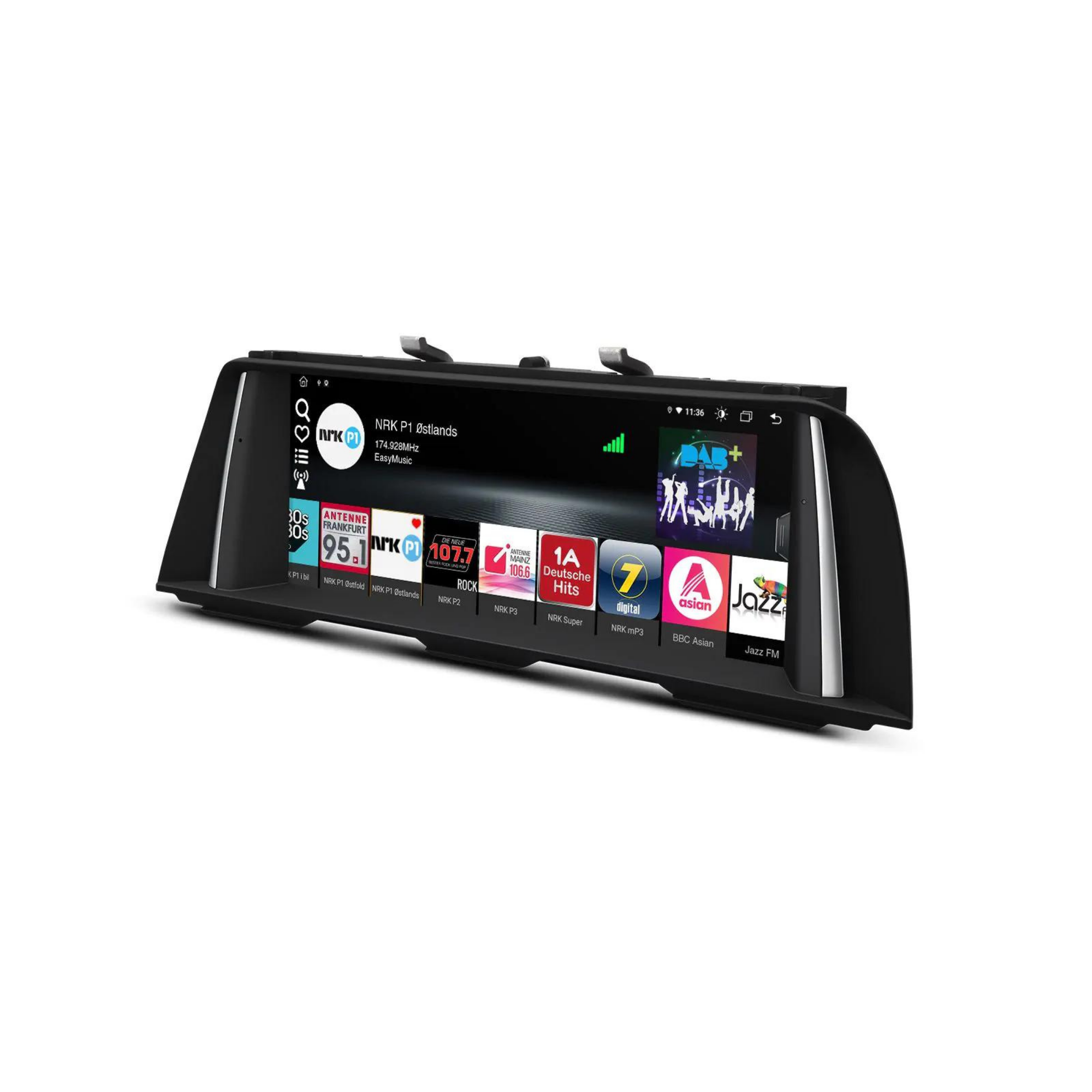 Direct fit for BMW 5 Series (2010-2012 CIC) F10, 10.25 Inch HD Android 12 Touchscreen display with built in Apple CarPlay & Android Auto