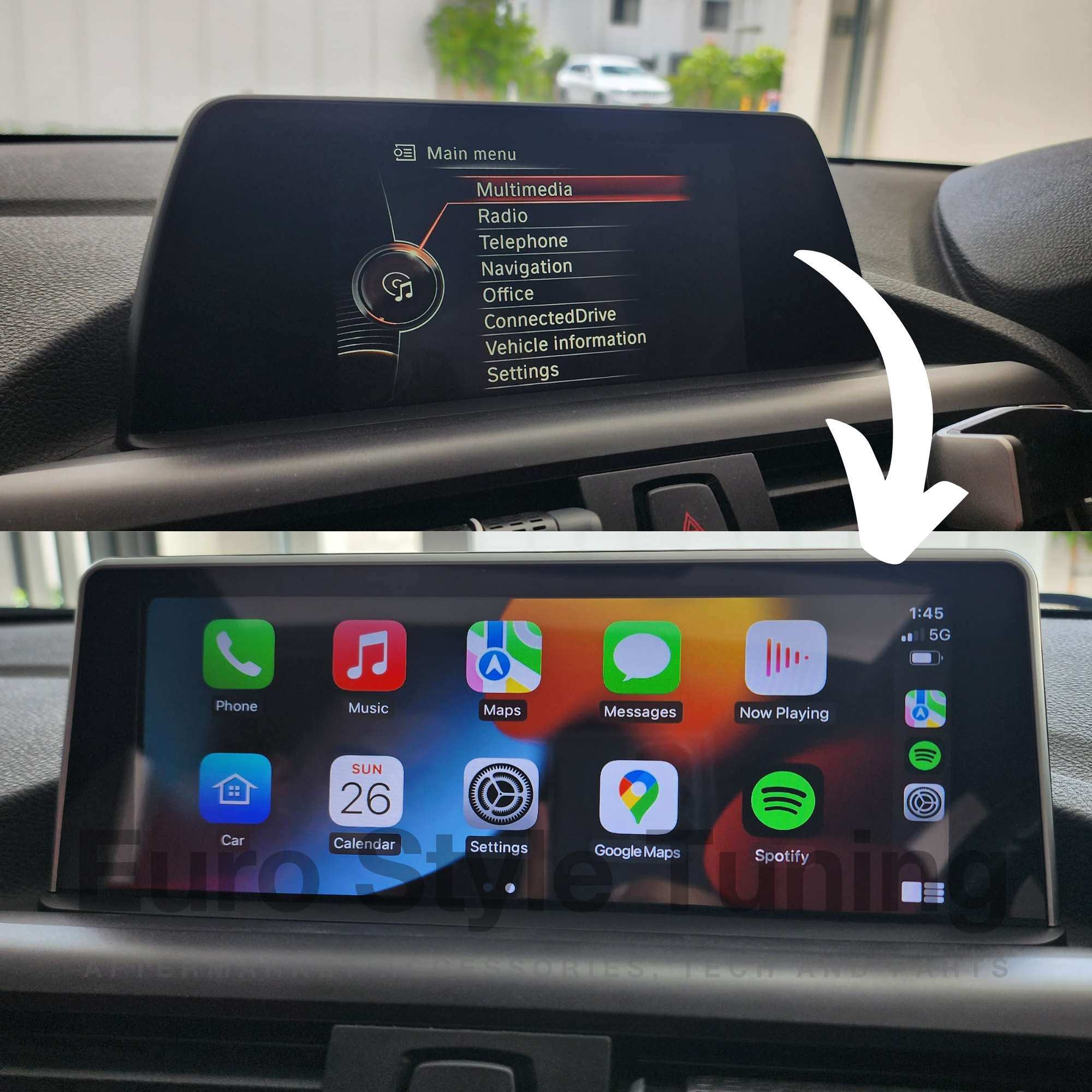 BMW 1 & 2 Series Wireless CarPlay & Android Auto Touch Screen Multimedia Display Upgrade NBT F20 F21 F22 F23