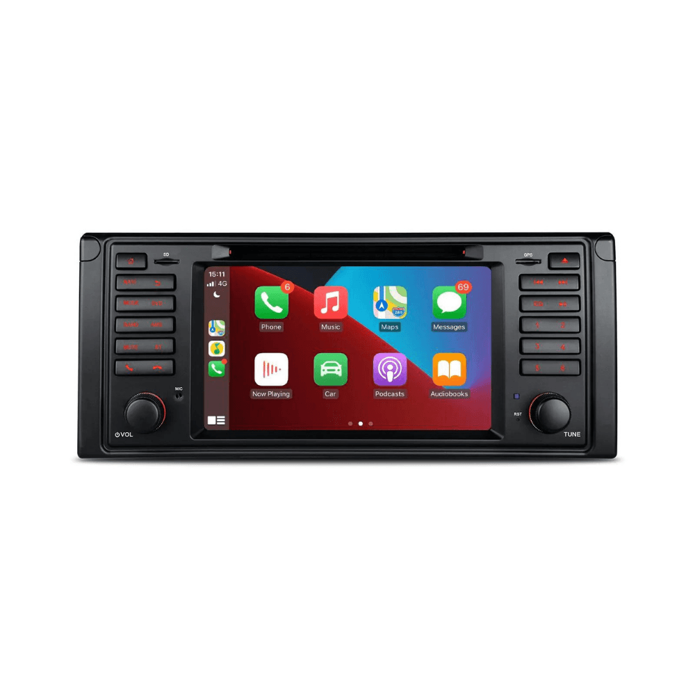 Ultra Spec BMW E39 5 Series, 7 Inch HD Radio with built in CarPlay & Android Auto, Integrated 4G, 8 Core processor - Euro Style Tuning